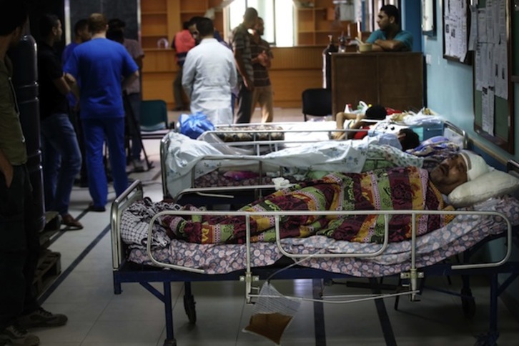 Imagen del hospital de Al Wafa este miércoles. (Thomas COEX / AFP PHOTO) 