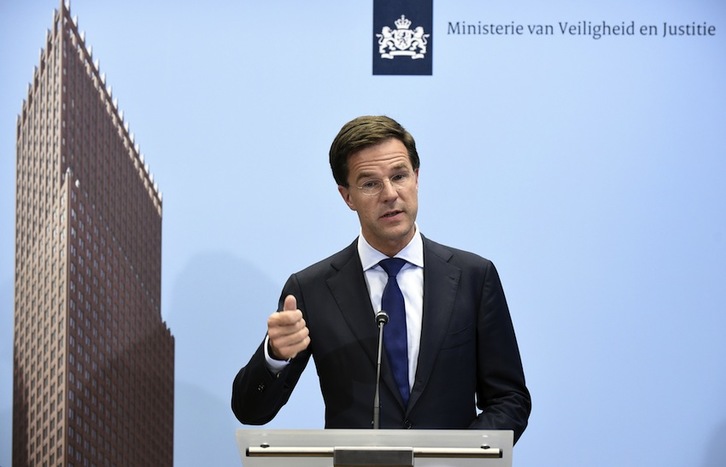 El primer ministro holandés, Mark Rutte. (John THYS / AFP PHOTO)