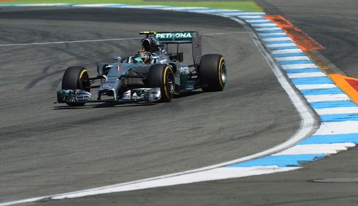 Nico Rosberg, durante la carrera. (Christof STACHE/AFP) 