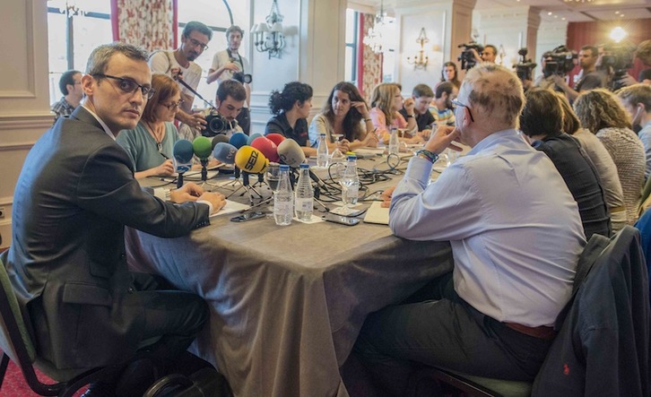 Sergio Treviño ha explicado la oferta de Cevital por Fagor. (Gorka RUBIO/ARGAZKI PRESS)