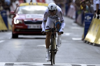 Tony Martin ha cumplido los pronósticos que le daban como favorito en la crono. (Eric FEFERBERG / AFP)