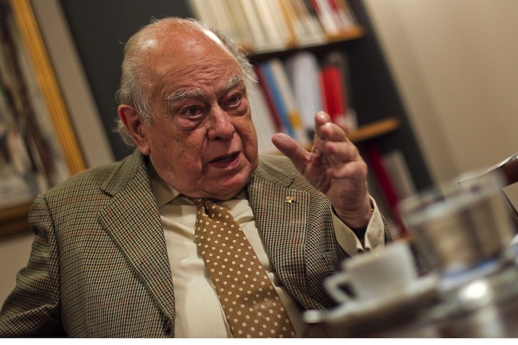 Jordi Pujol, en una entrevista reciente con AFP. (Quique GARCÍA/AFP)