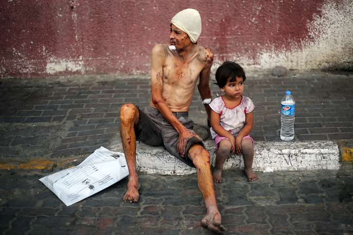 Aste honetan Gazan hartutako irudia. Bilal TELAWI|AFP