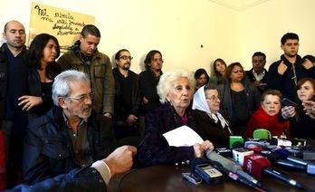 Estela de Carlotto, durante una comparecencia en el año 2012. (Daniel GARCÍA / AFP)