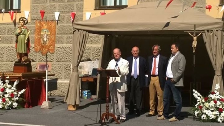 Ibon Areso ha tomado parte este viernes en un acto en la Casa de Misericordia de Bilbo. (Facebook de Ibon Areso)