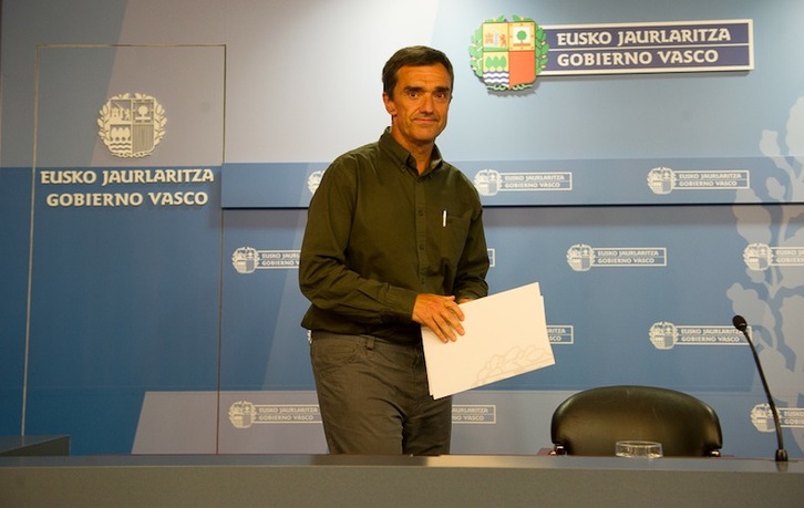 Jonan Fernández, durante su comparecencia de este miércoles. (Raul BOGAJO / ARGAZKI PRESS)