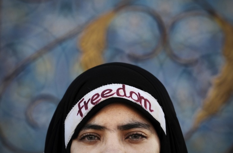 Bahreingo manifestari gazte bat. (M.S. | AFP)