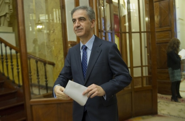Leopoldo Barreda, en los pasillos del Congreso de Madrid. (Andoni CANELLADA / ARGAZKI PRESS)