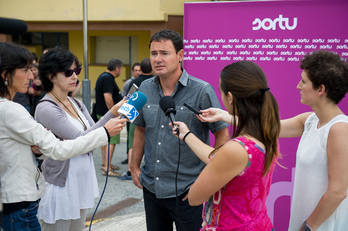 Hasier Arraiz, presidente de Sortu. (Iñigo URIZ / ARGAZKI PRESS)