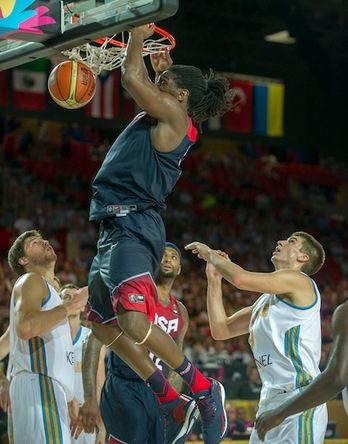 El combinado estadounidense se ha impuesto con holgura al ucraniano. (Juanan RUIZ/ARGAZKI PRESS)