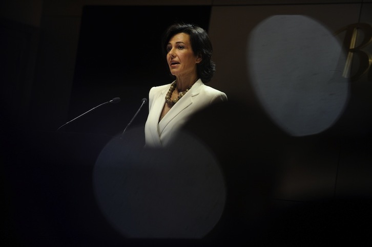 Ana Patricia Botín sucederá a su padre en el cargo. (Pierre-Philippe MARCOU/AFP)