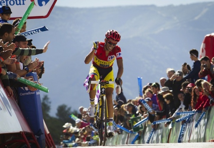 Alberto Contador es el ganador virtual de la Vuelta. (Jaime REINA/AFP PHOTO)
