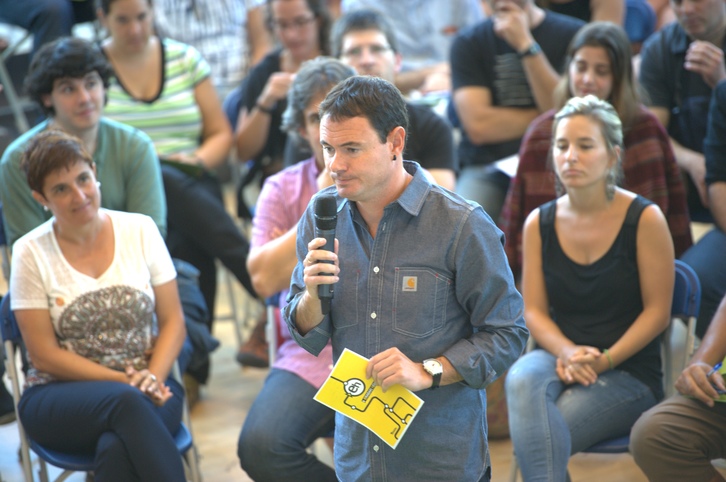 Arraiz en el inicio del curso político de EH Bildu. 8Andoni CANELLADA / ARGAZKI PRESS)