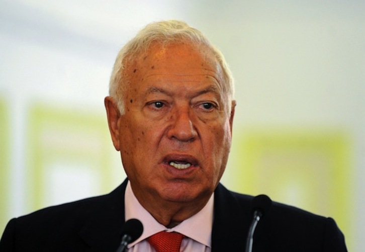 El ministro español de Asuntos Exteriores, José Manuel García-Margallo. (Ishara S.KODIKARA/AFP PHOTO) 
