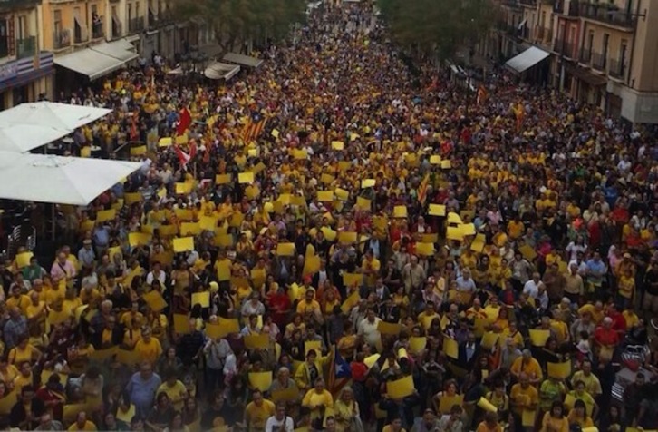 Imagen de la concentración de Tarragona. (ARA ES L'HORA)