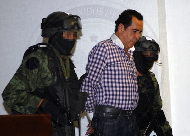 Héctor Beltrán Leyva, tras su arresto. (AFP PHOTO)