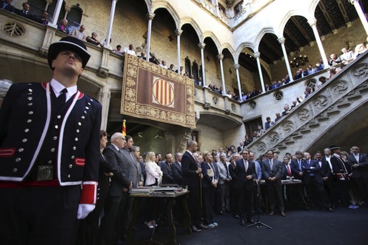 Artur Mas, durante su alocución. (GOVERN DE CATALUNYA)