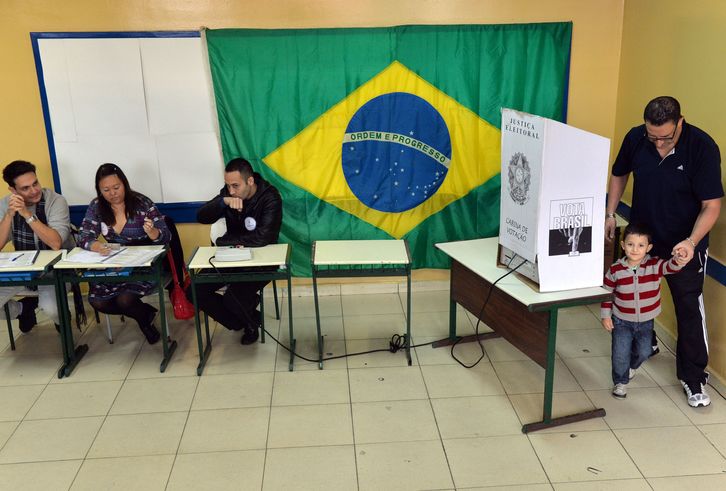 La jornada electoral ha transcurrido cn normalidad en Brasil. (Nelson ALMEIDA / AFP)