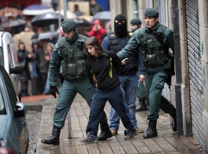 Beatriz Etxebarria fue arrestada en marzo de 2011 en Bilbo. (ARGAZKI PRESS)