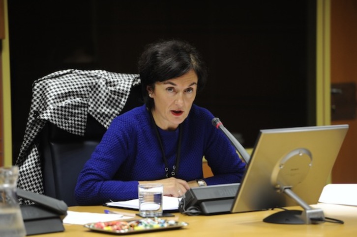 Maite Iturbe, en la Comisión de Control de EiTB. (ARGAZKI PRESS)