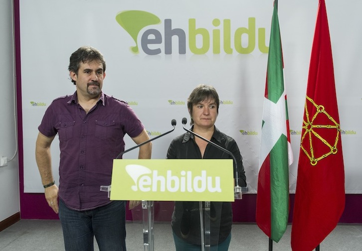 Urizar y Ugarteburu, en una comparecencia anterior. (Jon URBE / ARGAZKI PRESS)