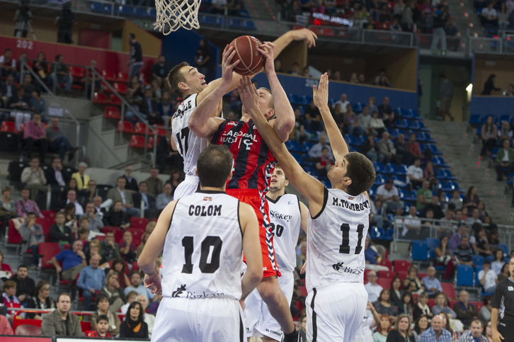 Baskonia se ha llevado el derbi. (Raul BOGAJO / ARGAZKI PRESS)