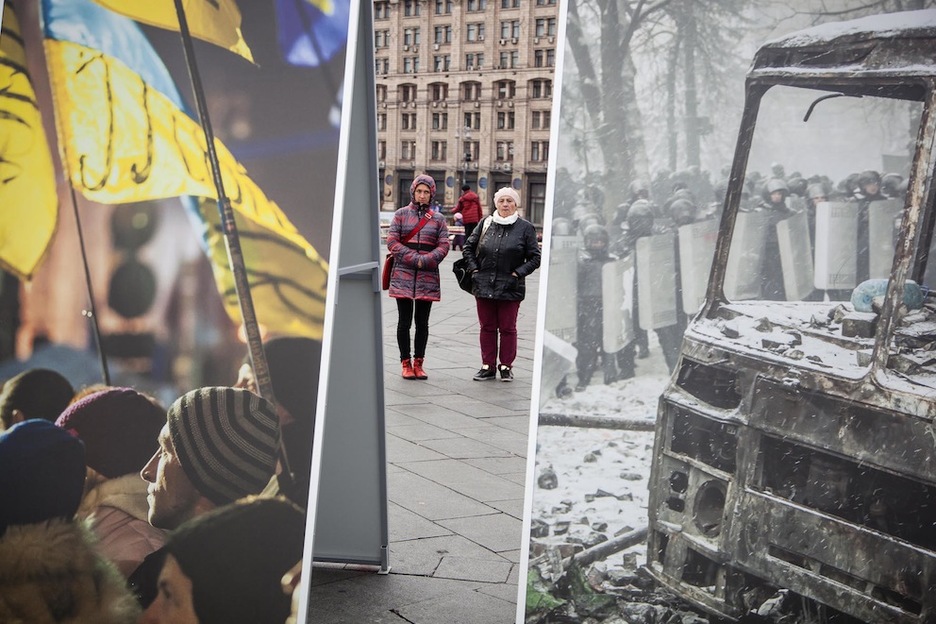 Las protestas del Maidán influyeron tímidamente en los resultados electorales. (Juan TEIXEIRA)