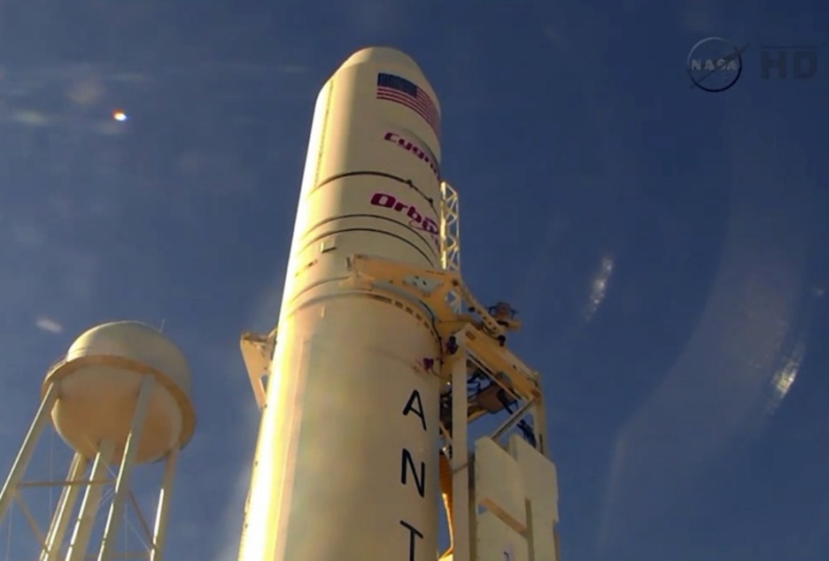 Kohetea jaurti aurretik. (HO / NASA / AFP)