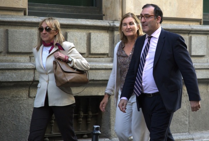 El juez Eloy Velasco, este miércoles camino de su despacho. (AFP)