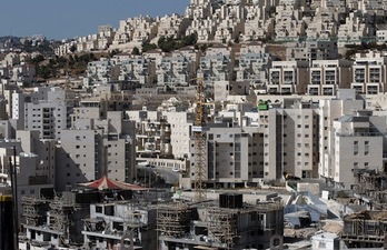 Colonia de Har Homa, cerca de Belén, donde Israel también prevé construir más viviendas. (Ahmad GHARABLI/AFP) 