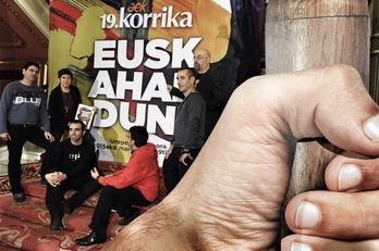 Korrika aurkezpena Bilbon. (ARGAZKI PRESS)