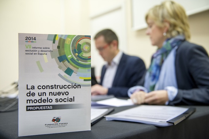 Presentación del informe de Cáritas sobre la pobreza en los hogares de la CAV. (Marisol RAMIREZ/ARGAZKI PRESS)