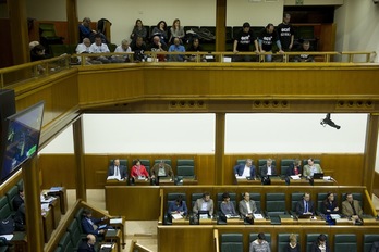 Pleno monográfico sobre paro y pobreza en el Parlamento de Gasteiz. (Raul BOGAJO/ARGAZKI PRESS)