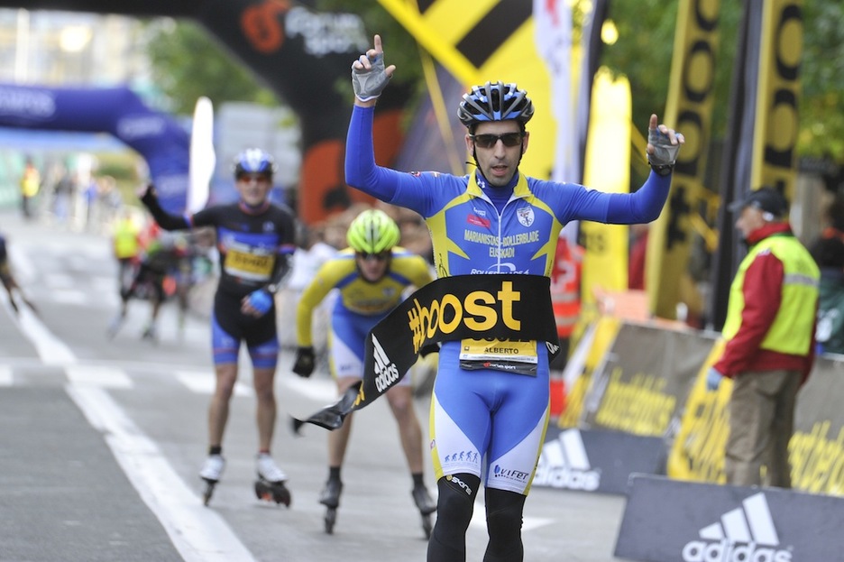 El ganador de los patinadores. (Idoia ZABALETA/ARGAZKI PRESS)