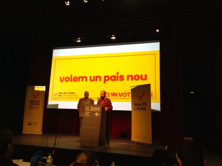 Marcel Mauri (Òmnium) y Jaume Marfany (ANC) han hecho la valoración de la jornada. (@omnium)