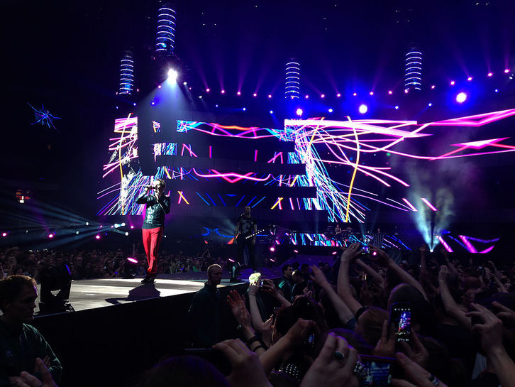 Muse, en un concierto ofrecido el pasado año en Amsterdam. (WIKIPEDIA)