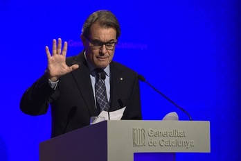 El president de la Generalitat de Catalunya, Artur Mas. (Lluis GENÉ/AFP PHOTO)