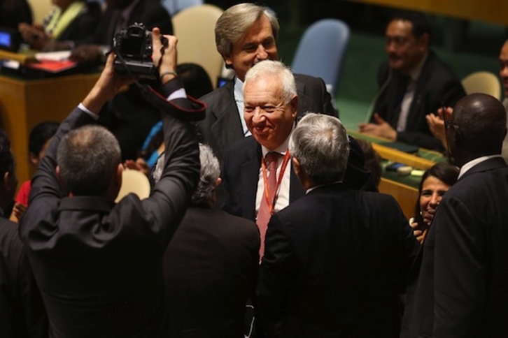 El ministro español de Asuntos Exteriores, José Manuel García-Margallo. (Spencer PLATT/AFP PHOTO)