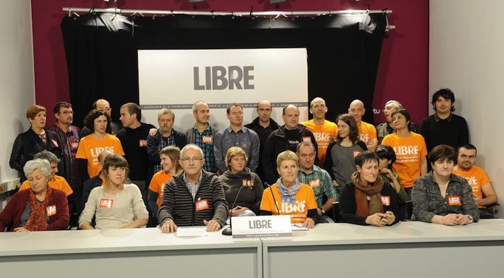 Una treintena de encausados en el sumario 04/08 han comparecido en Donostia. (Andoni CANELLADA/ARGAZKI PRESS)