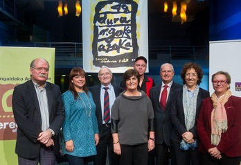 Durangoko Azokaren aurkezpen nagusia. (Luis JAUREGIALTZO/ARGAZKI PRESS)