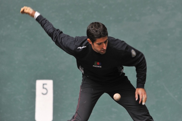 Ekaitz Saralegi, Labriten aurreko saio batean. (Idoia ZABALETA / ARGAZKI PRESS)