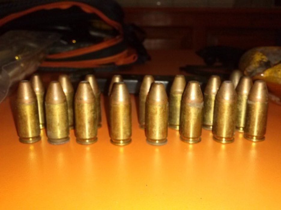 Balas halladas en el edificio abandonado en Aldapeta.