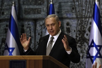 Netanyahu, en una comparecencia anterior. (Gali TIBBON / AFP)