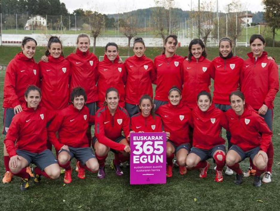 Athleticeko emakumeak ere euskararekin. (@AthleticClub)