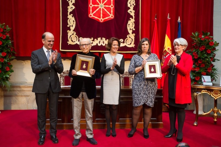 Alberto Catalán, Jesús Huarte, Yolanda Barcina, María Urmeneta y Lourdes Goicoechea. (Iñigo URIZ/ARGAZKI PRESS) 