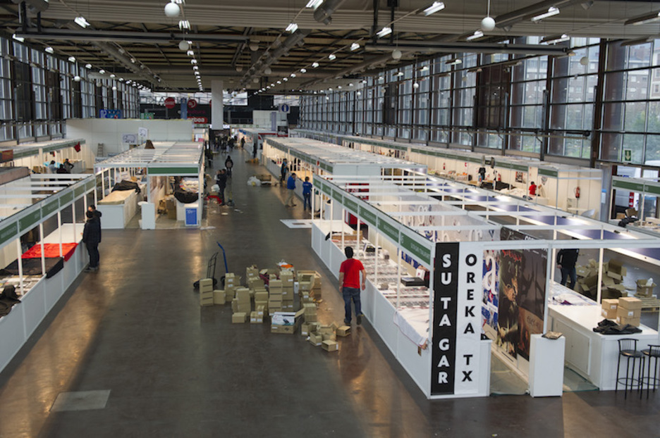 Landako Gunean azken lanak amaitzen, jendez bor-bor izango da hurrengo hiru egunetan.