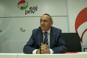 Ramiro González, portavoz del PNV en las Juntas de Araba. (Juanan RUIZ / ARGAZKI PRESS)