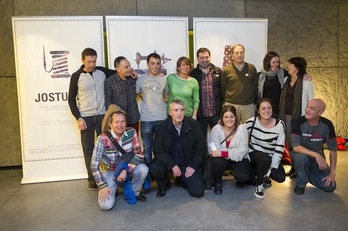 Algunas de las personas que han tomado parte en el documental. (Marisol RAMÍREZ / ARGAZKI PRESS)