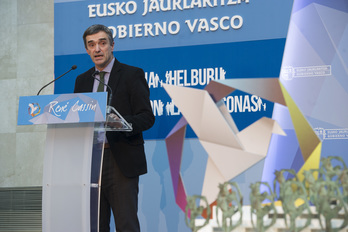 Jonan Fernández, secretario general para la Paz y la Convivencia. (Raul BOGAJO / ARGAZKI PRESS)