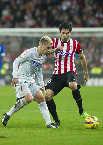 Griezman ha marcado tres de los goles del Atlético. (Luis JAUREGIALTZO / ARGAZKI PRESS)